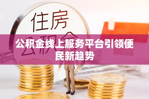 连州公积金线上服务平台引领便民新趋势
