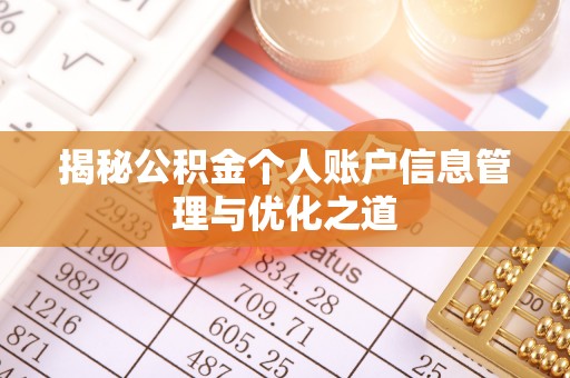 连州揭秘公积金个人账户信息管理与优化之道