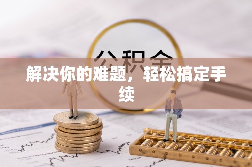 连州解决你的难题，轻松搞定手续