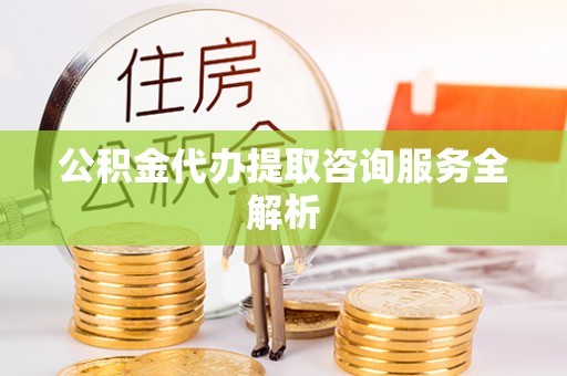 连州公积金代办提取咨询服务全解析