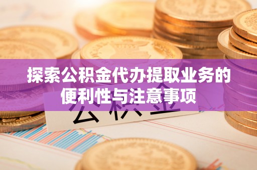 连州探索公积金代办提取业务的便利性与注意事项