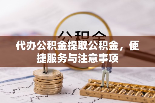 连州代办公积金提取公积金，便捷服务与注意事项