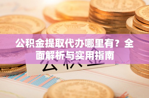 连州公积金提取代办哪里有？全面解析与实用指南