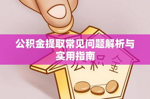 连州公积金提取常见问题解析与实用指南