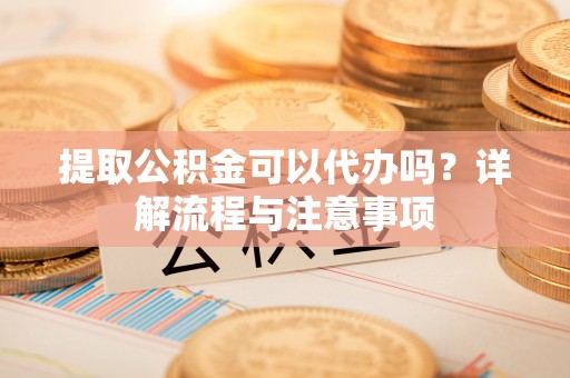 连州提取公积金可以代办吗？详解流程与注意事项